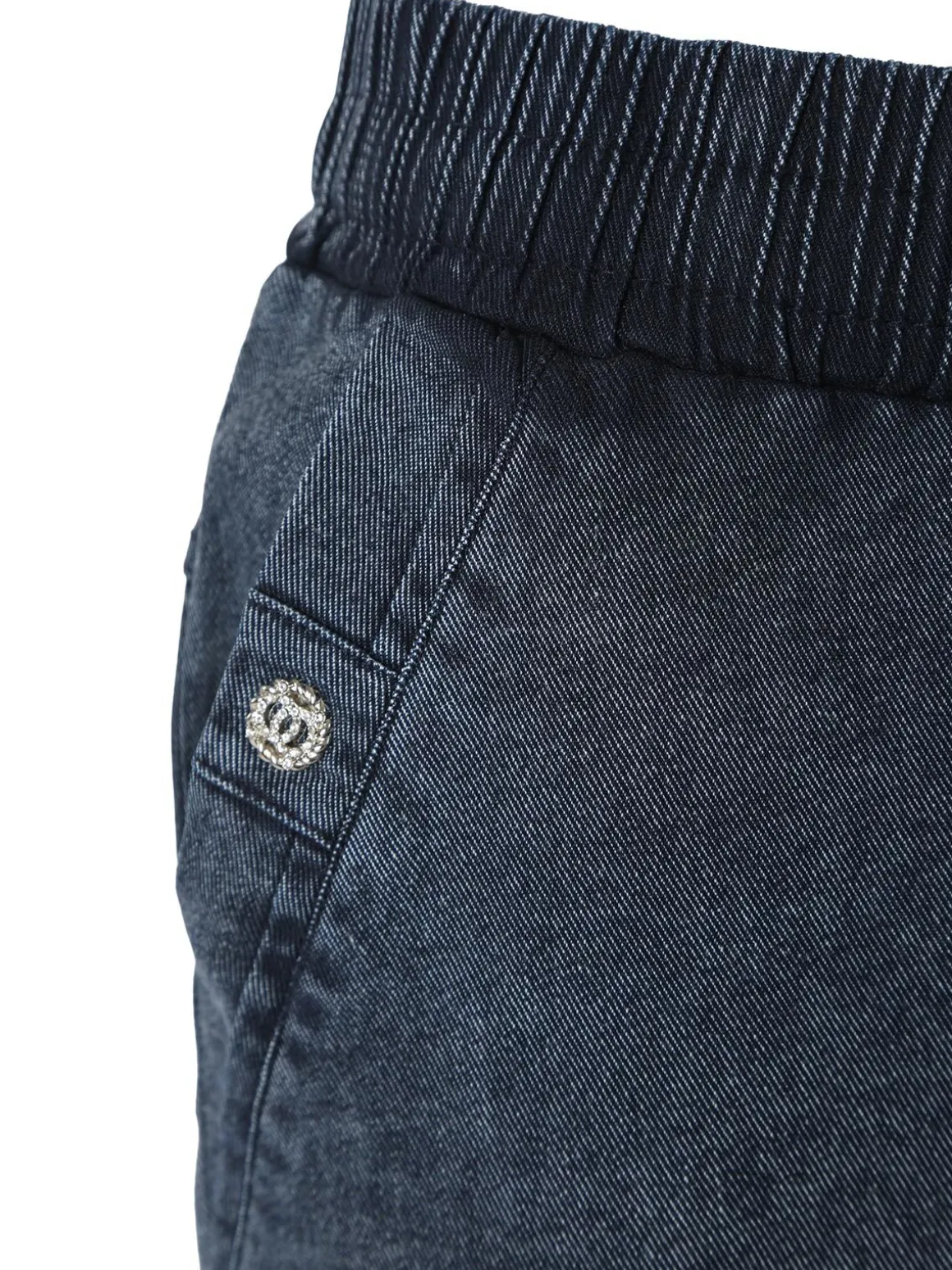 Solada Jeggings donna con coulisse taglie grandi - blu