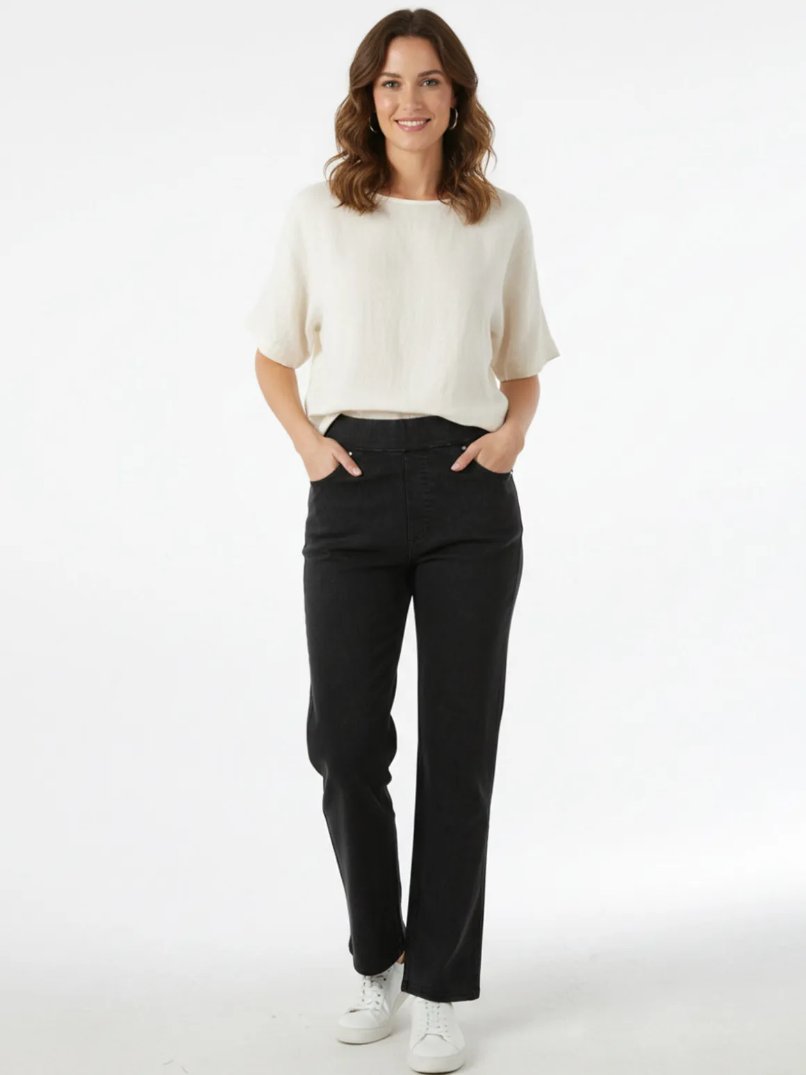 Solada Jeggings donna elasticizzati taglie grandi - nero