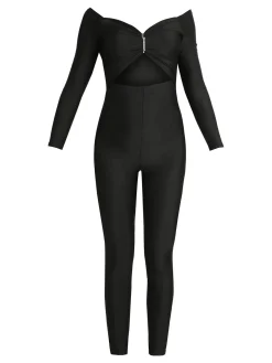 Solada Jumpsuite donna aderente con strass