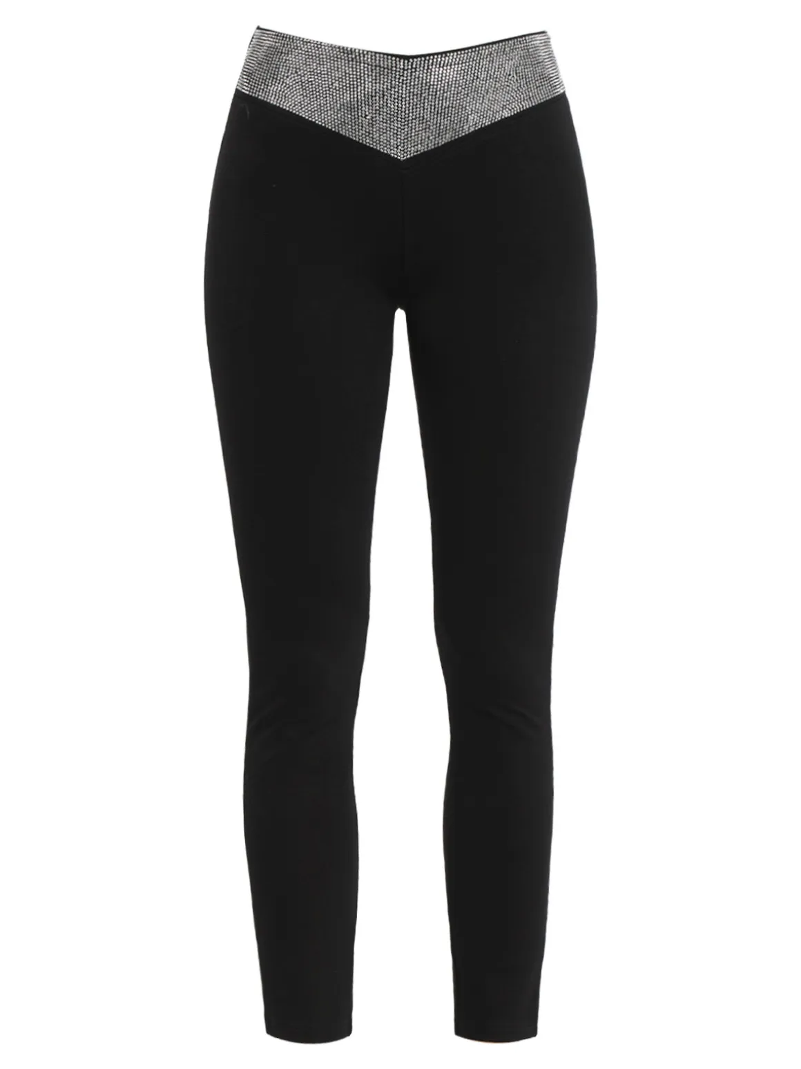 Solada Leggings eleganti donna con borchie luccicanti