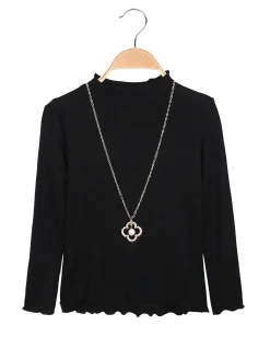 Solada Maglia da bambina accollata con collana