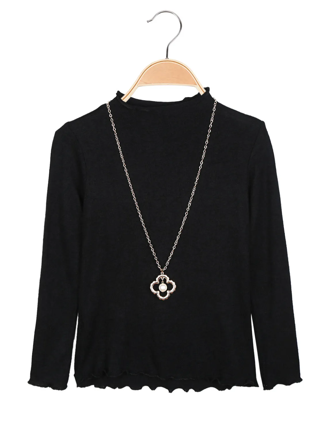 Solada Maglia da bambina accollata con collana