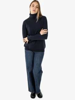 Solada Maglia dolcevita da donna - blu scuro