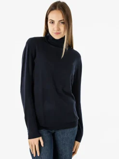 Solada Maglia dolcevita da donna - blu scuro