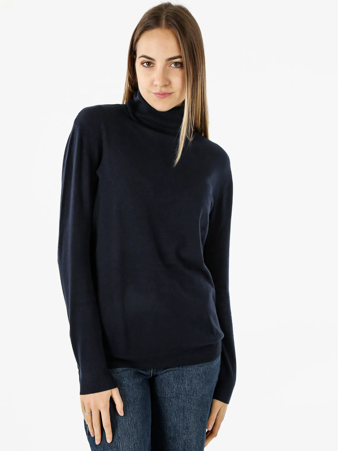 Solada Maglia dolcevita da donna - blu scuro