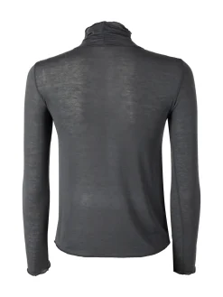 Solada Maglia dolcevita da donna in misto cashmere a maniche lunghe - grigio