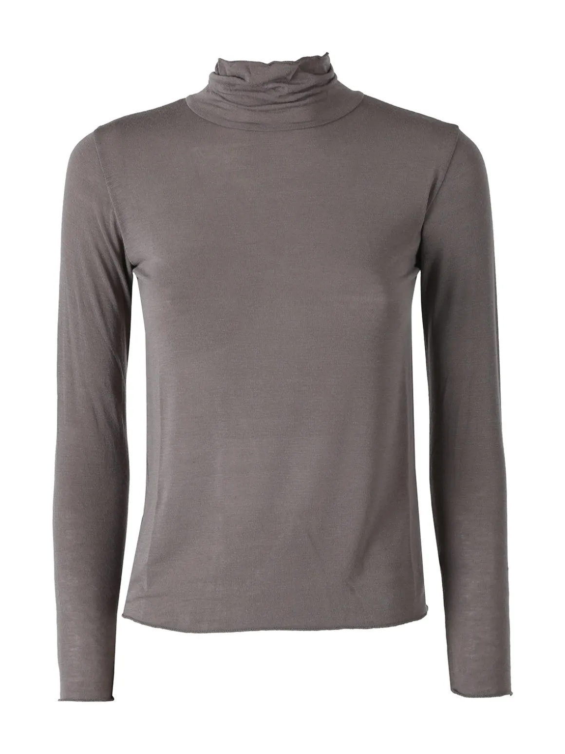 Solada Maglia dolcevita da donna in misto cashmere a maniche lunghe - fango