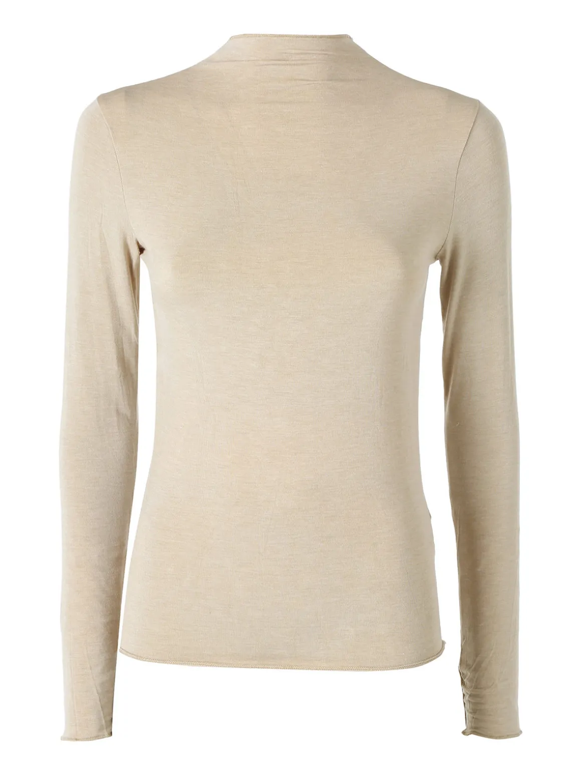 Solada Maglia donna accollata a maniche lunghe - khaki