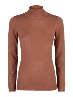 Solada Maglia donna a lupetto - cuoio