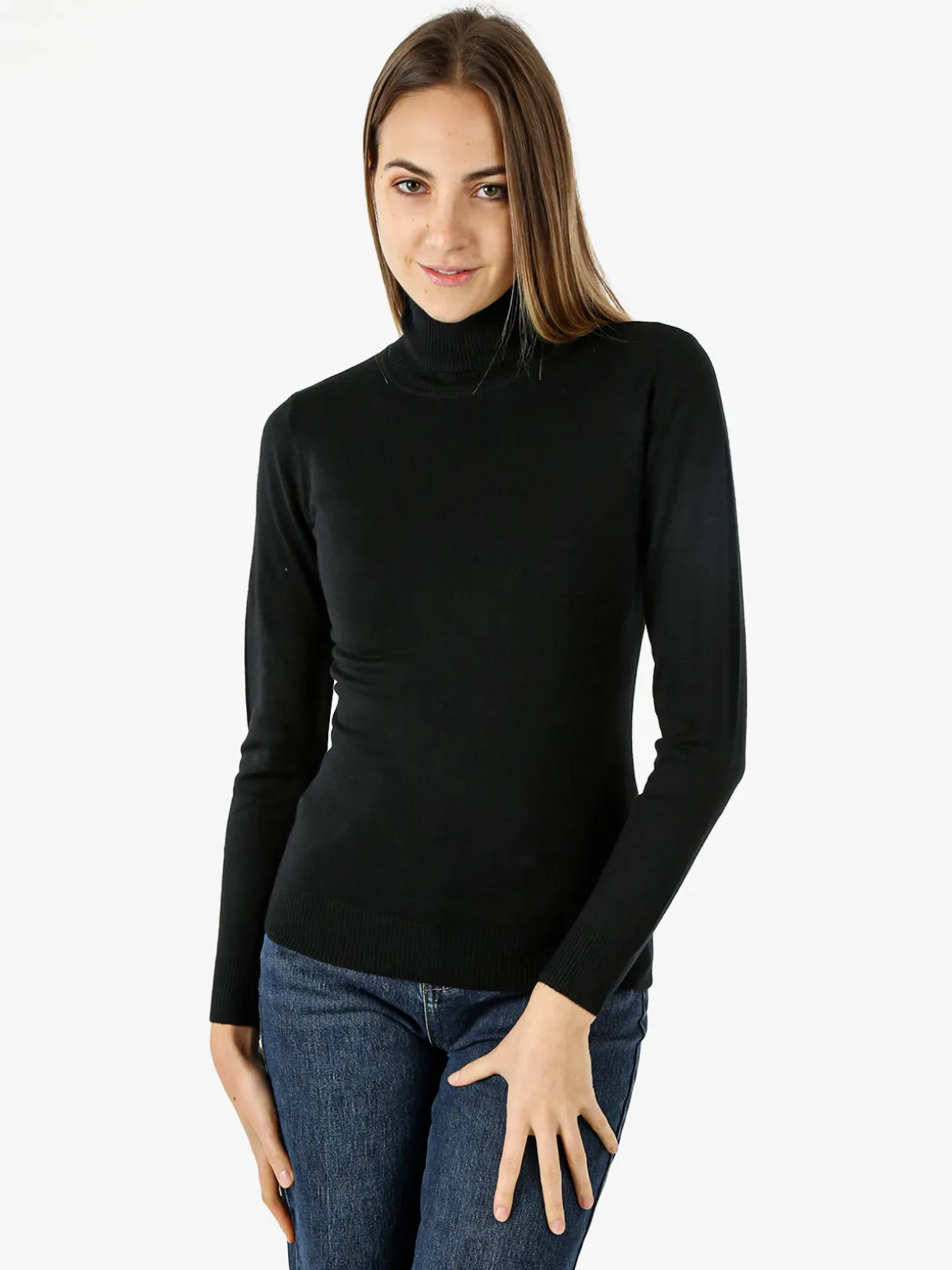 Solada Maglia donna dolcevita - nero