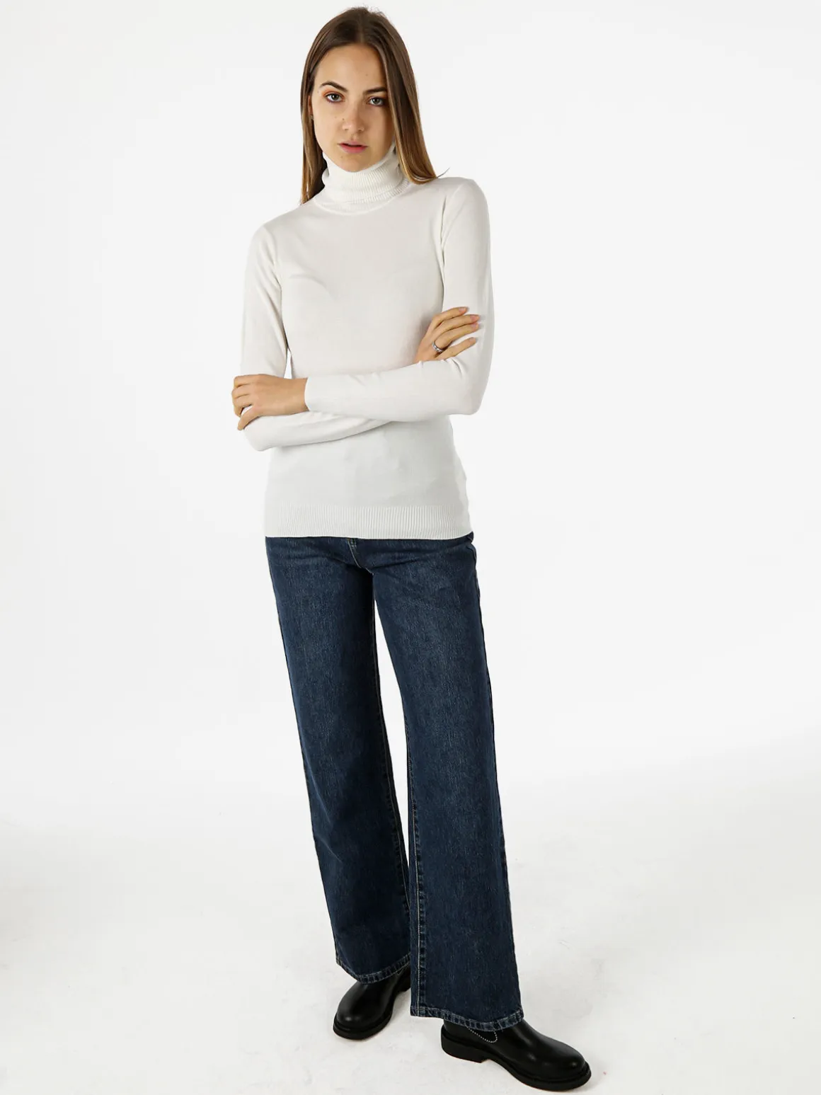 Solada Maglia donna dolcevita - bianco