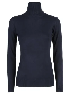 Solada Maglia donna dolcevita - blu scuro