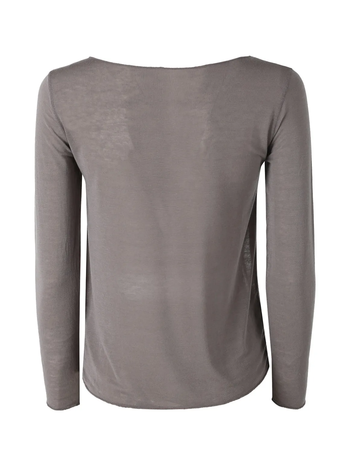 Solada Maglia donna in misto cashmere a maniche lunghe - fango