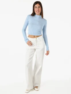 Solada Maglia donna lupetto - azzurro