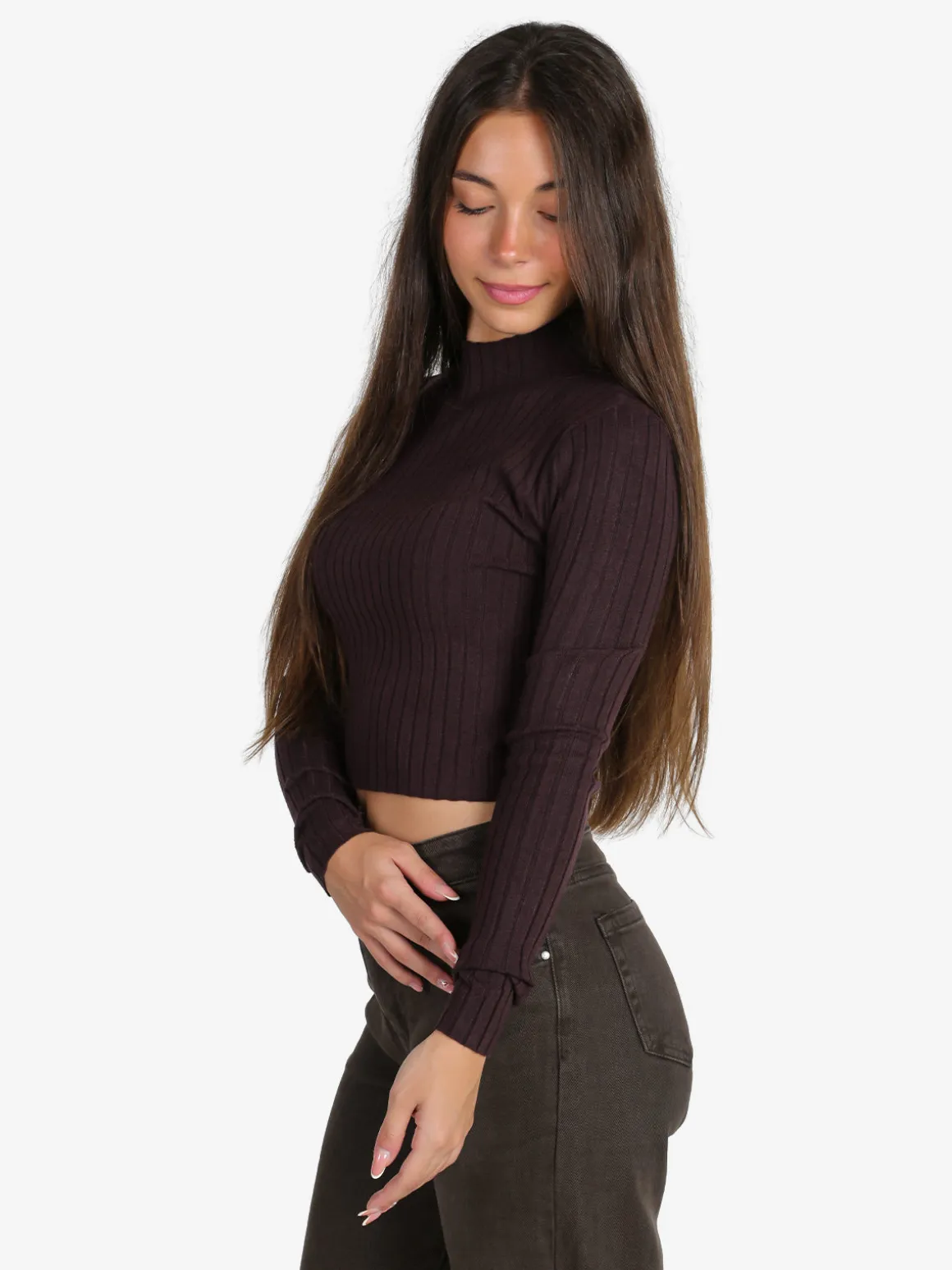 Solada Maglia donna lupetto - moro