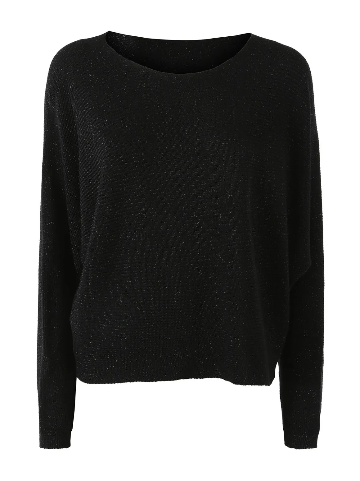 Solada Maglia donna oversize con maniche a pipistrello - nero