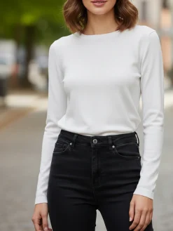 Solada Maglia girocollo da donna - bianco