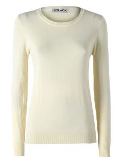 Solada Maglia girocollo da donna - giallo