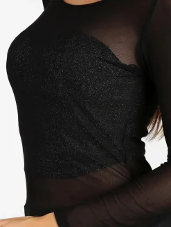 Solada Maglia nera con trasparenze