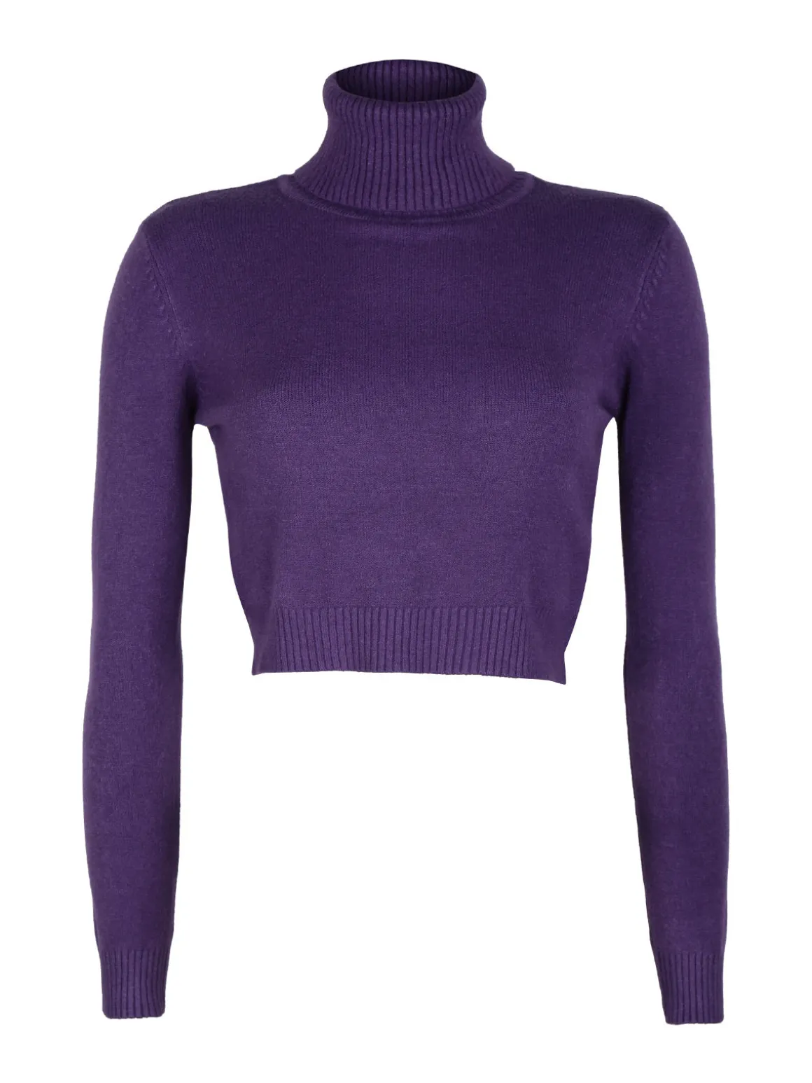 Solada Maglione crop da donna a dolcevita