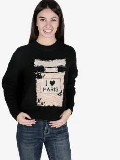 Solada Maglione donna oversize con spalle cadenti