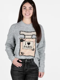 Solada Maglione donna oversize con spalle cadenti
