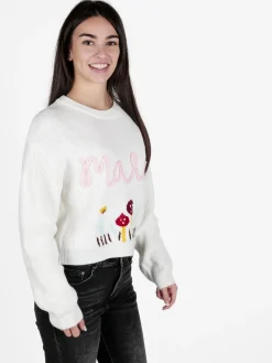 Solada Maglione donna oversize con paillettes
