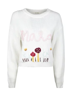 Solada Maglione donna oversize con ricami