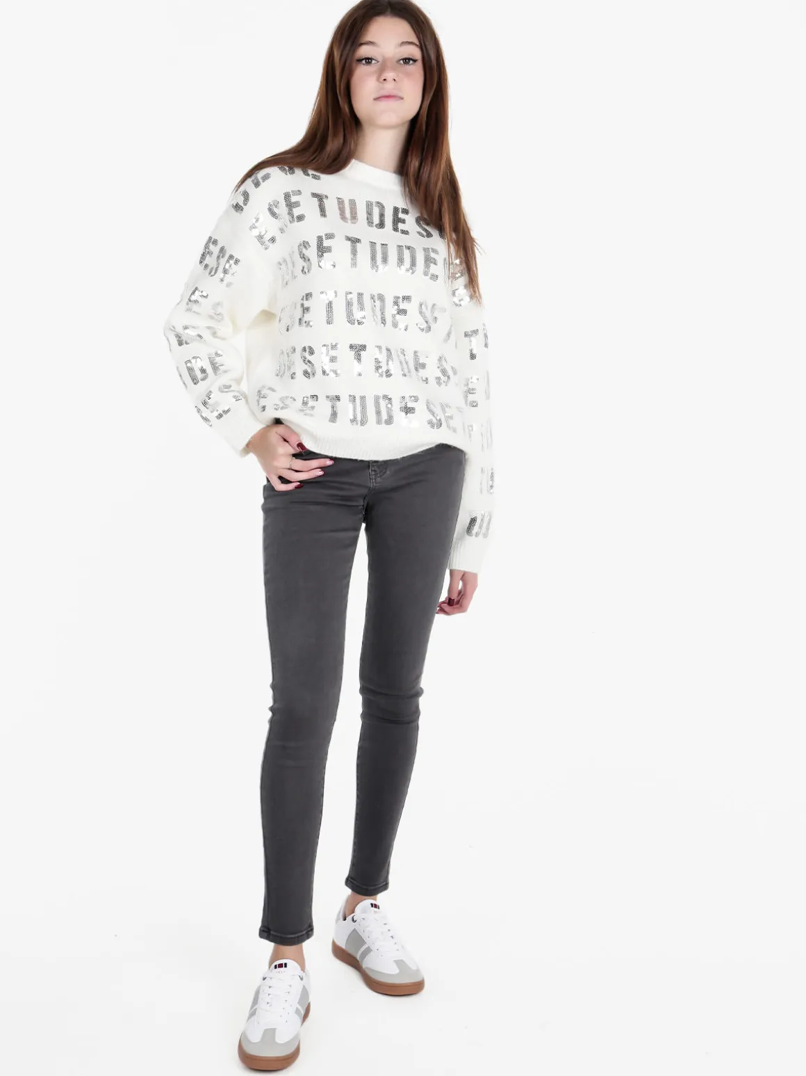 Solada Maglione donna oversize con paillettes