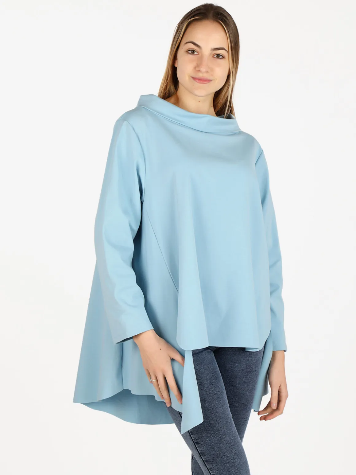 Solada Maxi blusa da donna in misto cotone