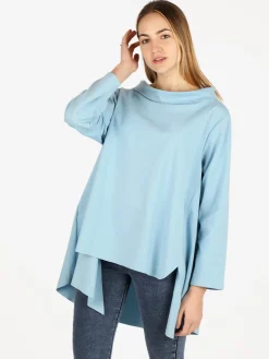 Solada Maxi blusa da donna in misto cotone