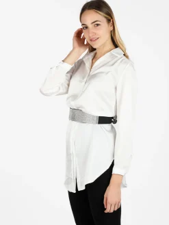 Solada Maxi camicia donna effetto raso