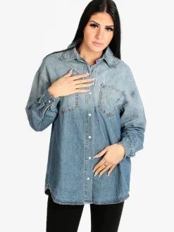 Solada Maxi camicia in jeans da donna