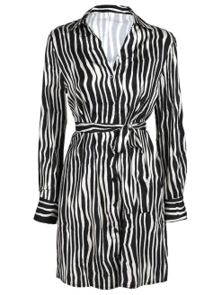 Solada Maxi camicia lunga da donna bicolore