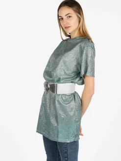 Solada Maxi t-shirt donna con glitter