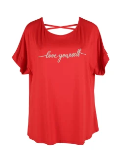 Solada Maxi t-shirt donna con strass