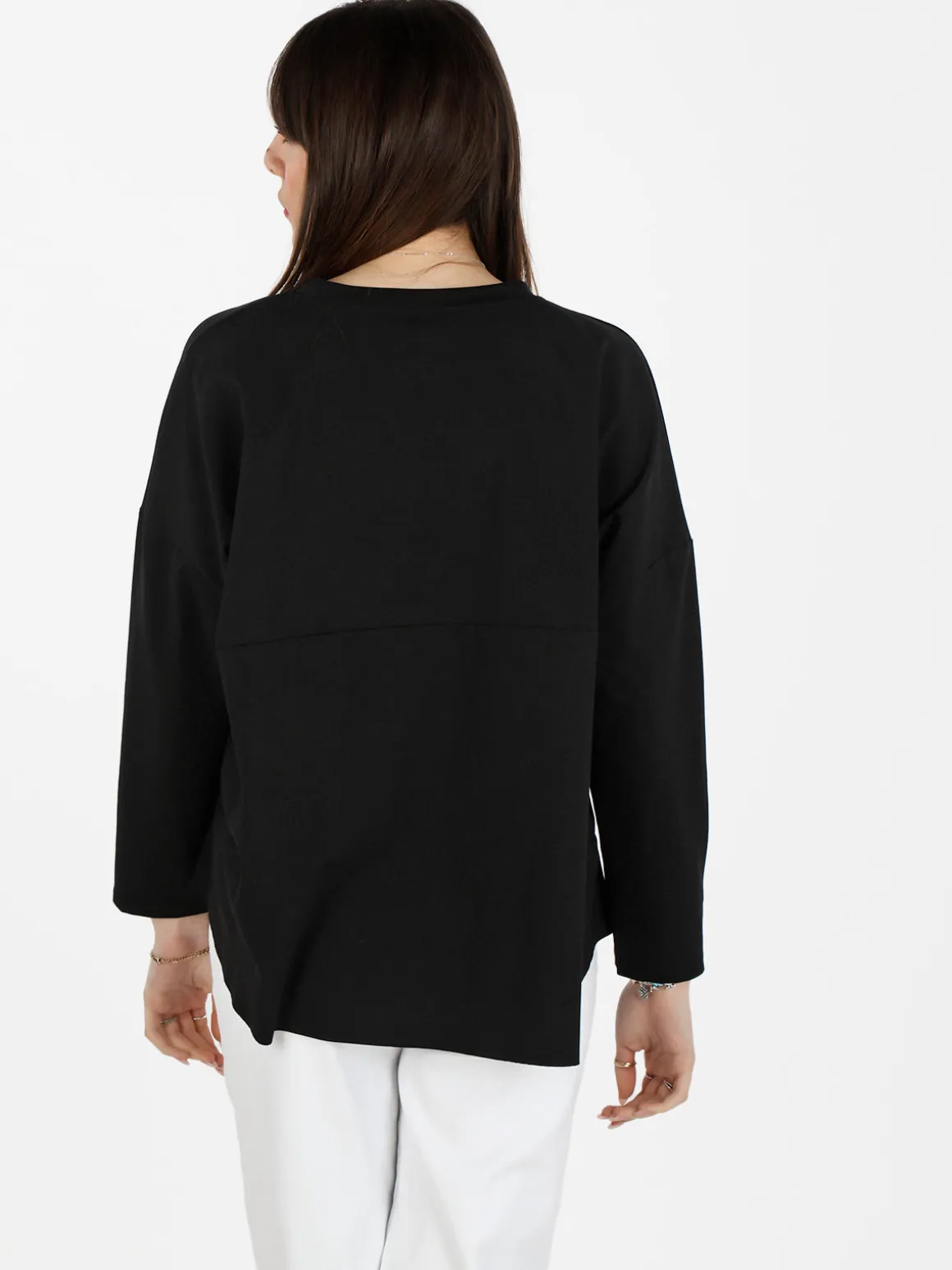 Solada Maxi t-shirt donna oversize con taschino