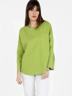 Solada Maxi t-shirt donna oversize con taschino