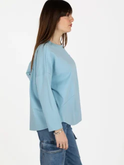 Solada Maxi t-shirt donna oversize con taschino