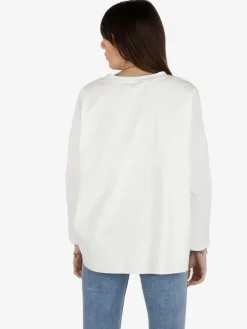 Solada Maxi t-shirt donna oversize con taschino