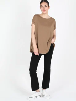 Solada Maxi t-shirt donna tinta unita