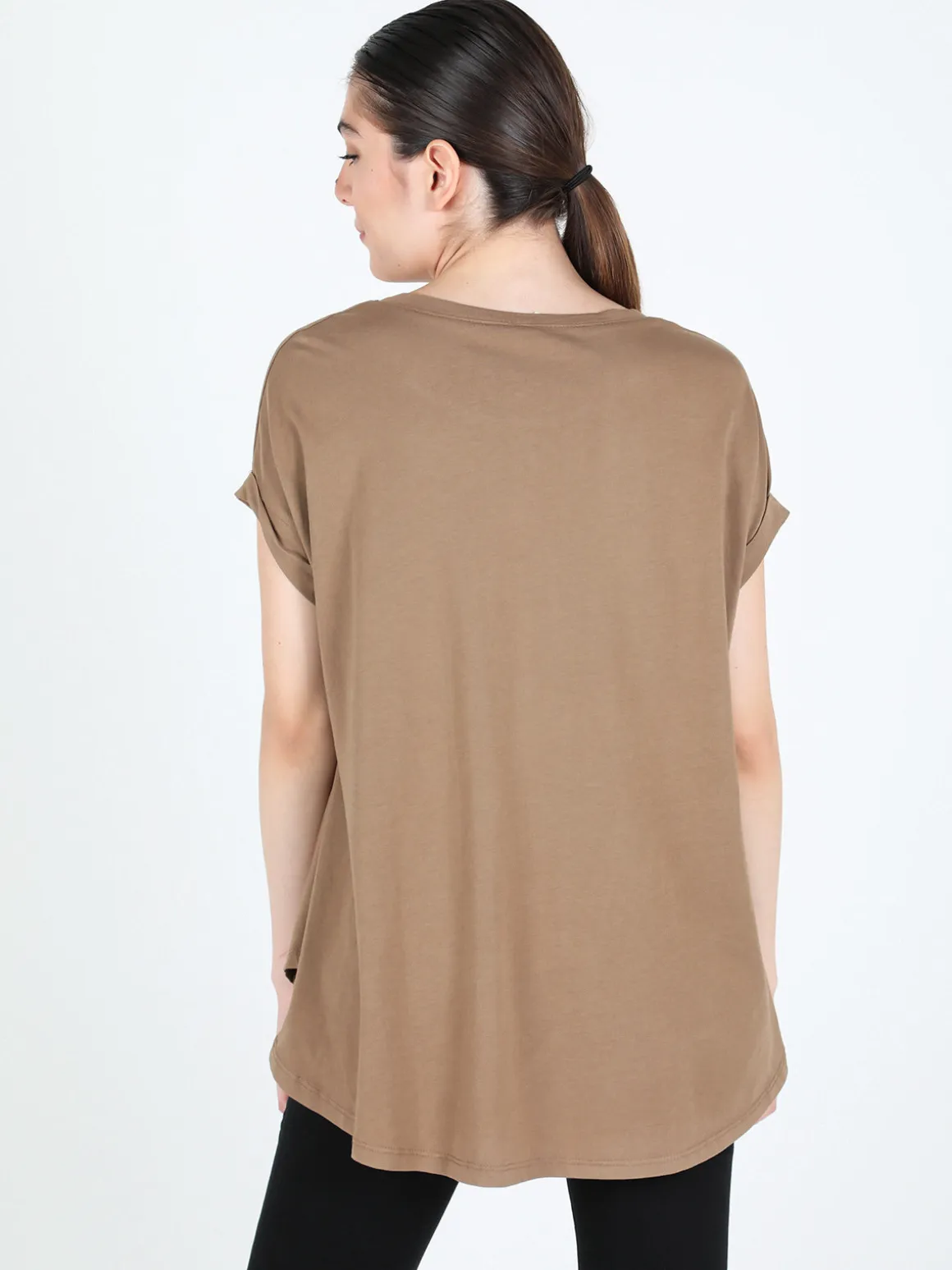Solada Maxi t-shirt donna tinta unita