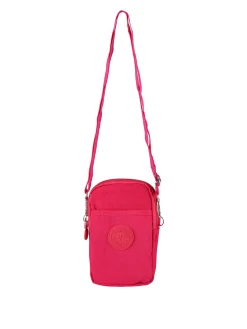 Solada Mini borsello da donna a tracolla in nylon - fucsia