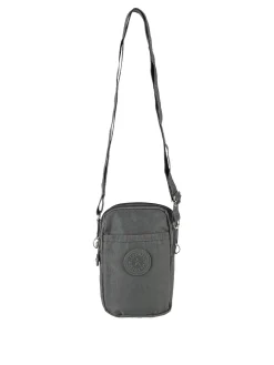 Solada Mini borsello da donna a tracolla in nylon - grigio