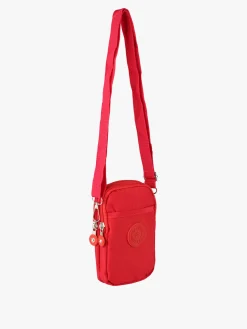 Solada Mini borsello da donna a tracolla in nylon - rosso