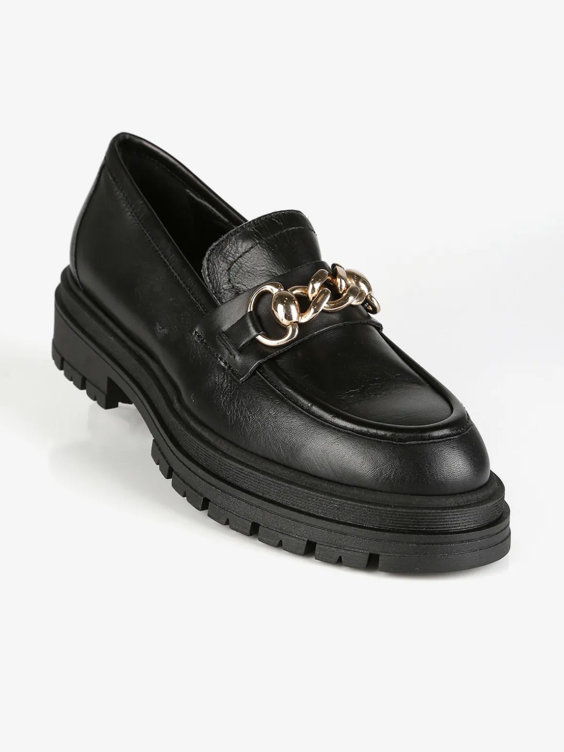 Solada Mocassini in pelle donna con platform