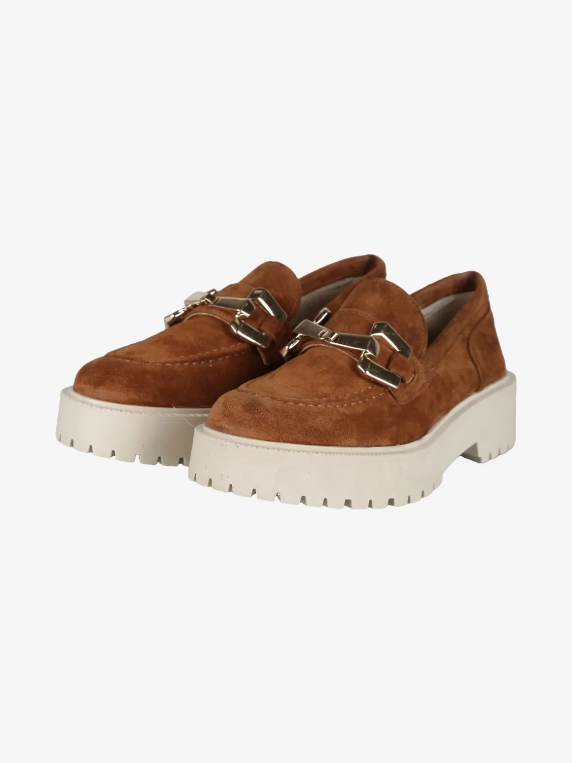 Solada Mocassini in pelle donna con platform