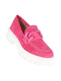 Solada Mocassini in pelle scamosciata con platform donna