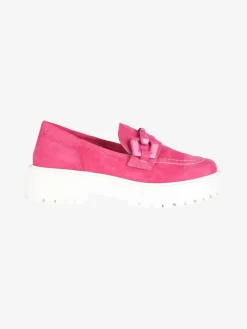 Solada Mocassini in pelle scamosciata con platform donna
