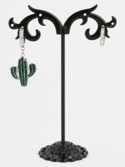 Solada Orecchini a cerchio con cactus